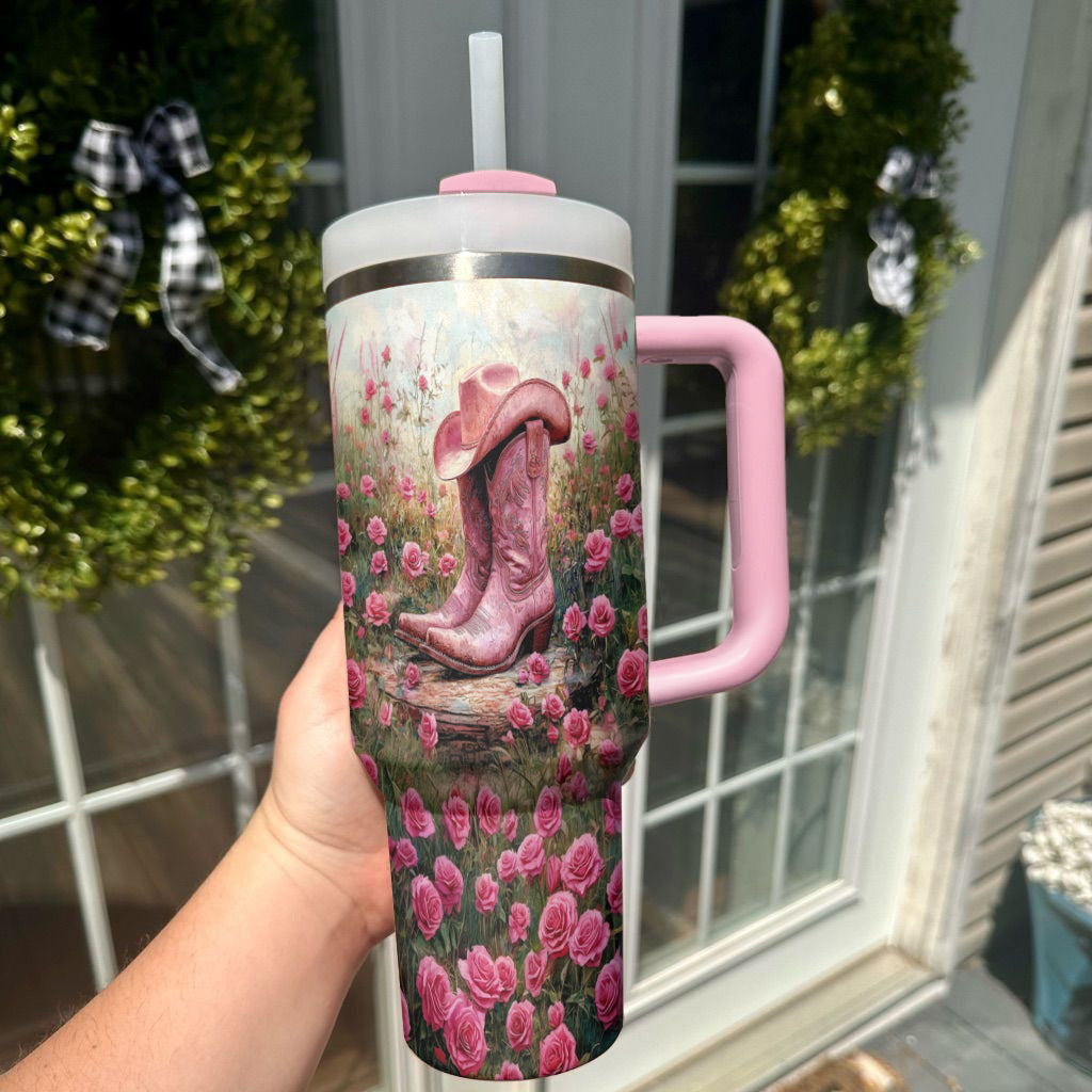 Ceeprints Tumbler Blossom and Boots