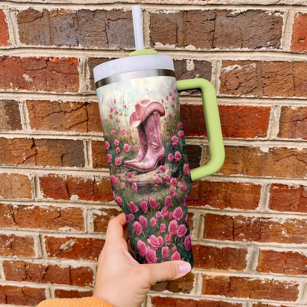 Ceeprints Tumbler Blossom and Boots