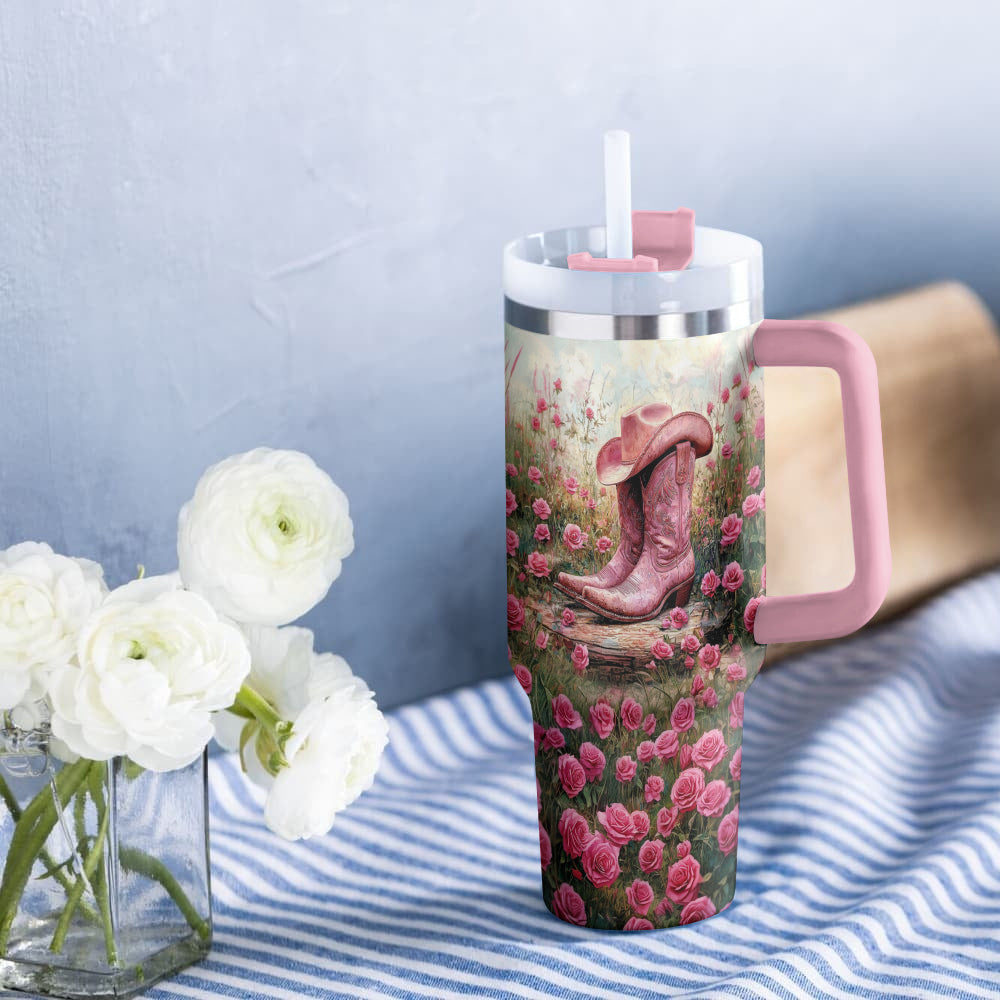 Ceeprints Tumbler Blossom and Boots