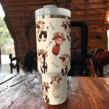 Ceeprints Tumbler Blissful Bovine