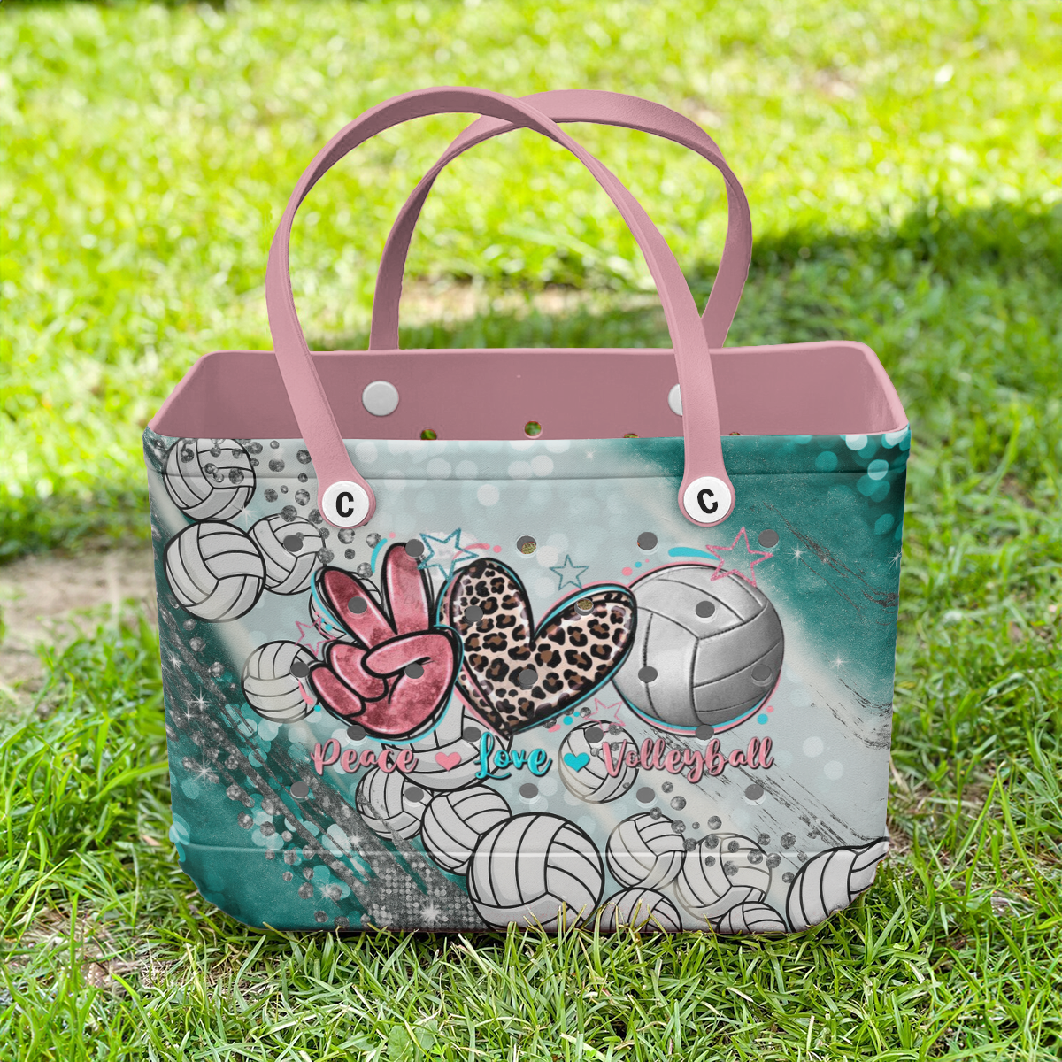 Ceeprints Cee™ Bag Peace, Love, Volleyball