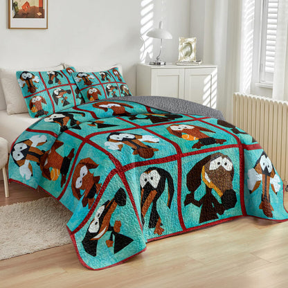 Ceeprints All Season Quilt 3-Piece Set Dachshund