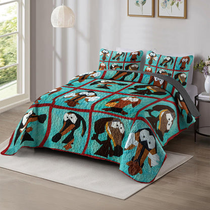 Ceeprints All Season Quilt 3-Piece Set Dachshund