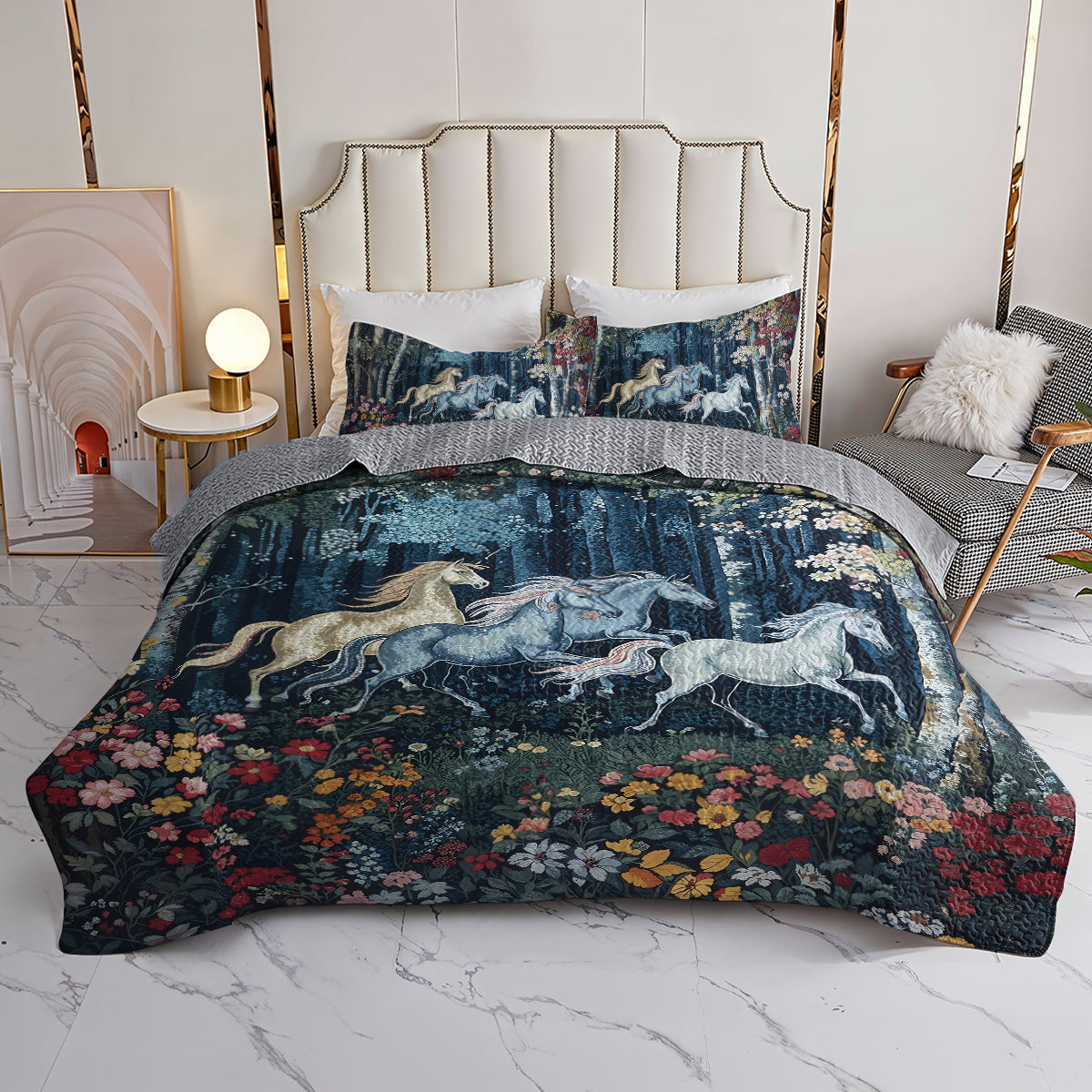Ceeprints All Season Quilt 3-Piece Set Fairy forest
