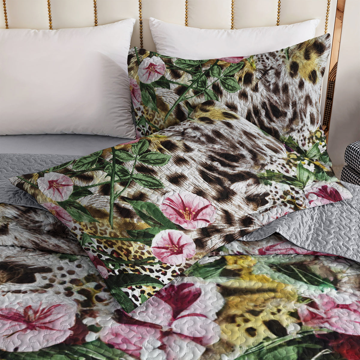 Ceeprints All Season Quilt 3-Piece Set Fancy Leopard