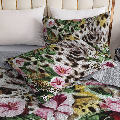 Ceeprints All Season Quilt 3-Piece Set Fancy Leopard
