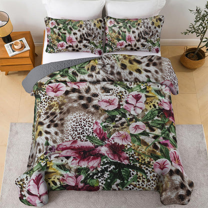 Ceeprints All Season Quilt 3-Piece Set Fancy Leopard