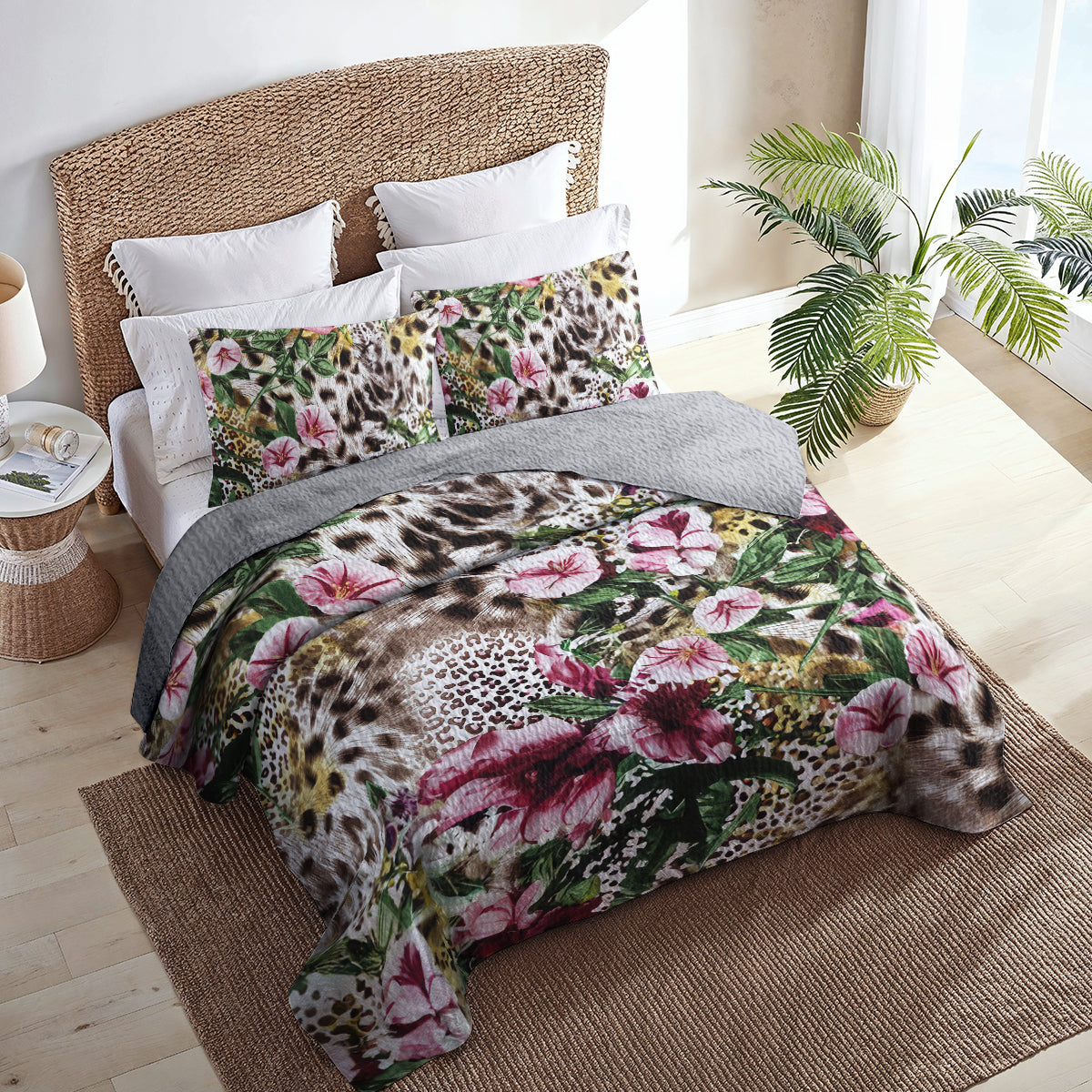Ceeprints All Season Quilt 3-Piece Set Fancy Leopard