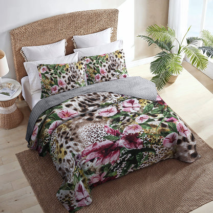 Ceeprints All Season Quilt 3-Piece Set Fancy Leopard