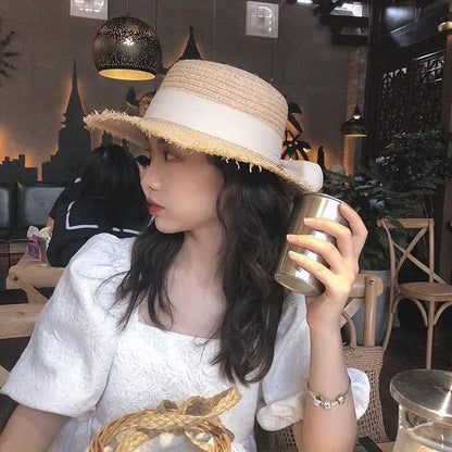 Ceeprints Raffia Bow Sun Visor