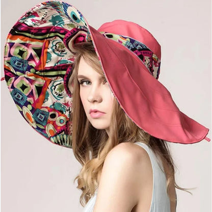 Ceeprints Floral Wide Brim Hat