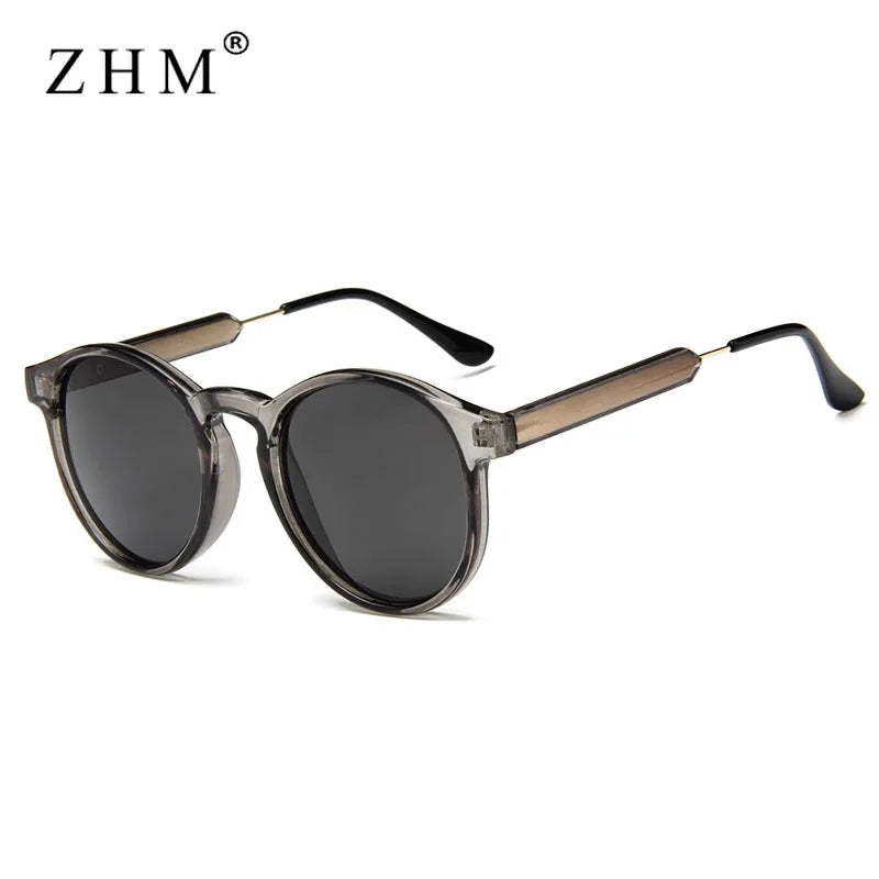 Retro Round Sunglasses – Vintage Transparent Design