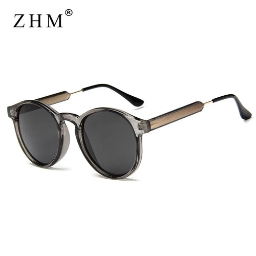 Retro Round Sunglasses – Vintage Transparent Design