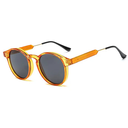 Retro Round Sunglasses – Vintage Transparent Design