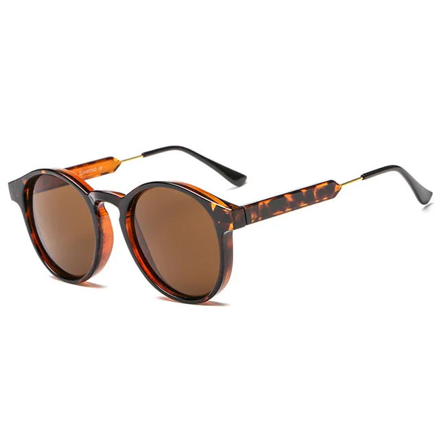 Retro Round Sunglasses – Vintage Transparent Design