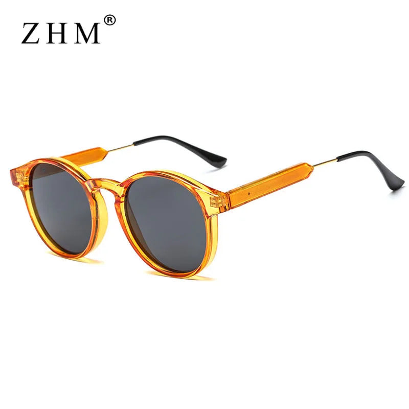 Retro Round Sunglasses – Vintage Transparent Design