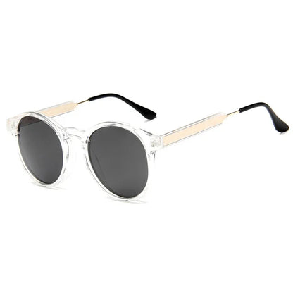 Retro Round Sunglasses – Vintage Transparent Design