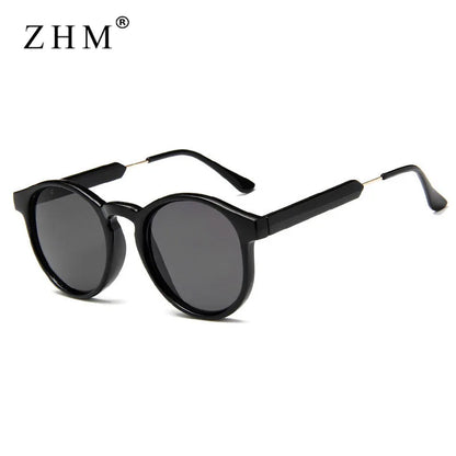 Retro Round Sunglasses – Vintage Transparent Design