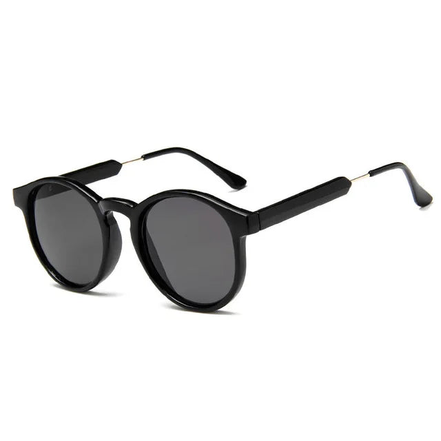 Retro Round Sunglasses – Vintage Transparent Design