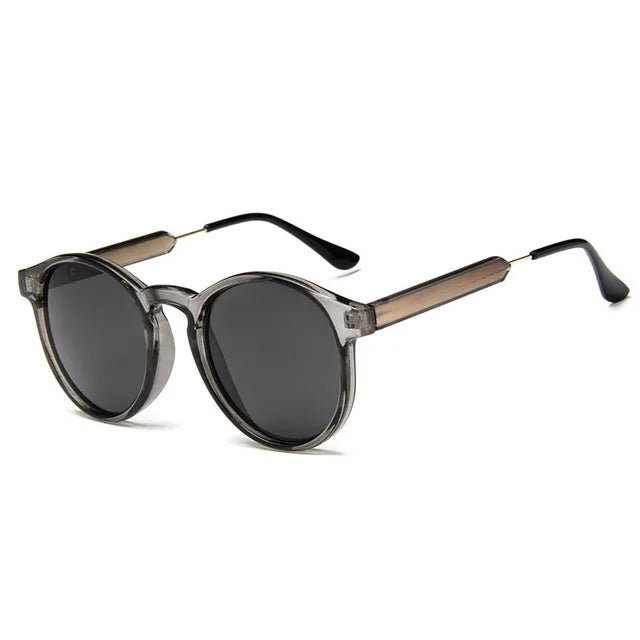 Retro Round Sunglasses – Vintage Transparent Design