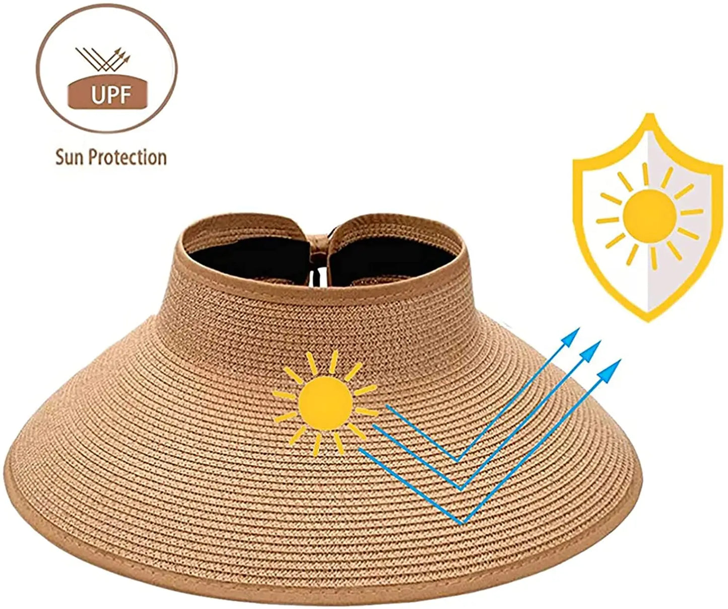 Ceeprints Roll-Up Sun Visor