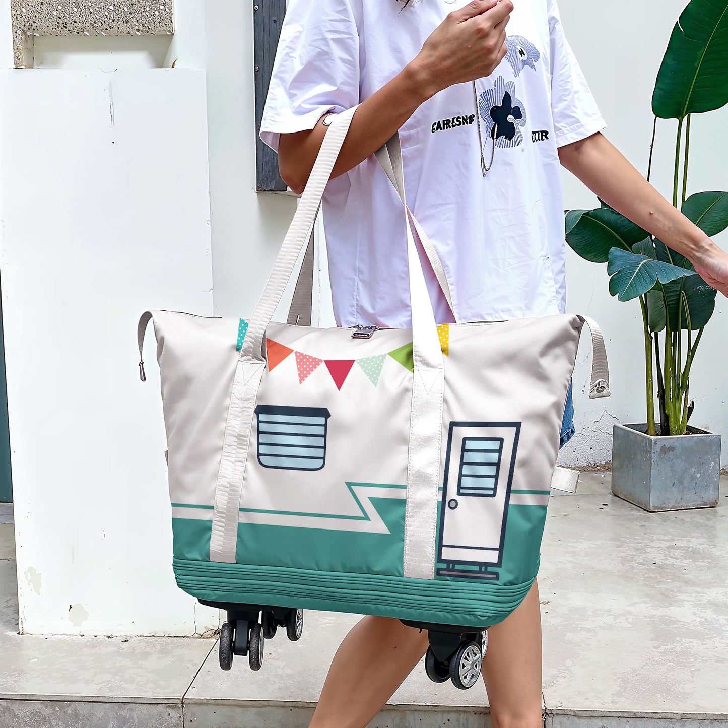 Cee™ Rolling Duffle Bag Happy Camper