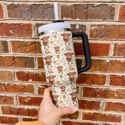 Ceeprints Tumbler Highland Blooms