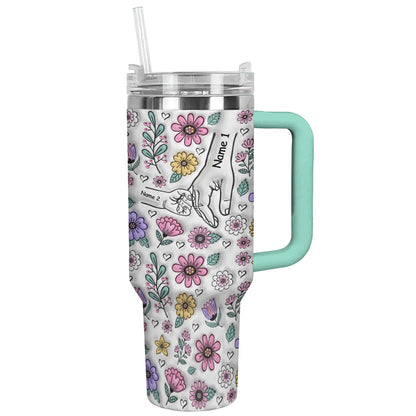 Ceeprints Personalized Tumbler Holding Hands