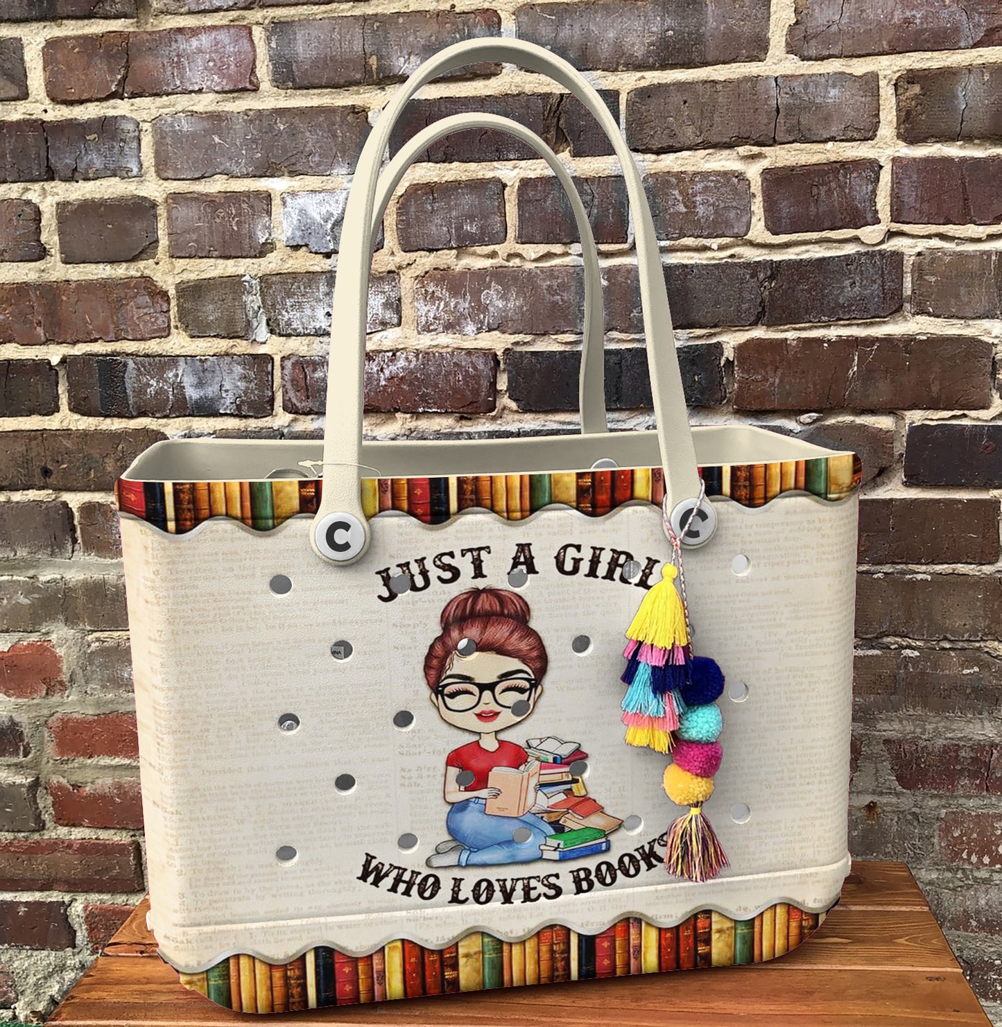 Ceeprints Cee™ Bag Just a Girl who Loves Books