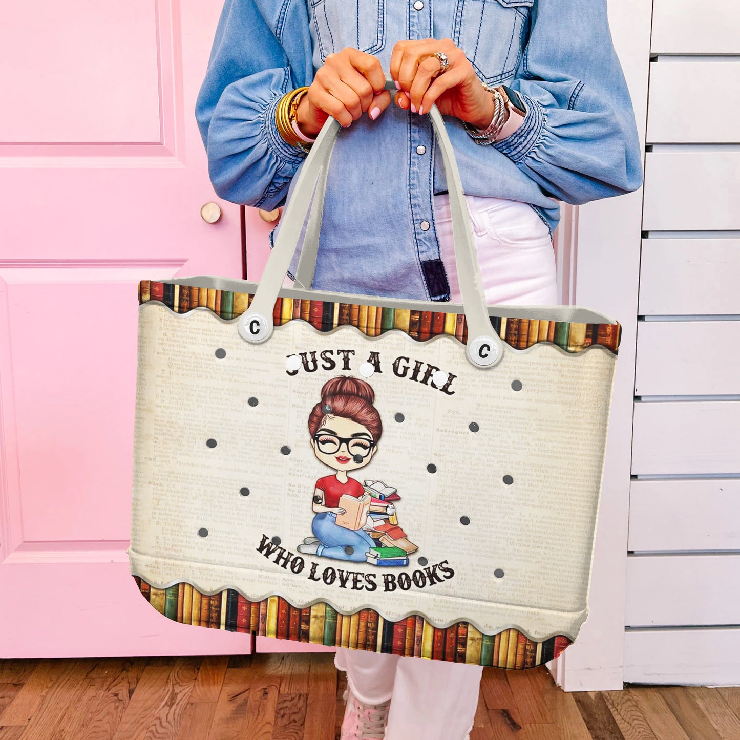 Ceeprints Cee™ Bag Just a Girl who Loves Books