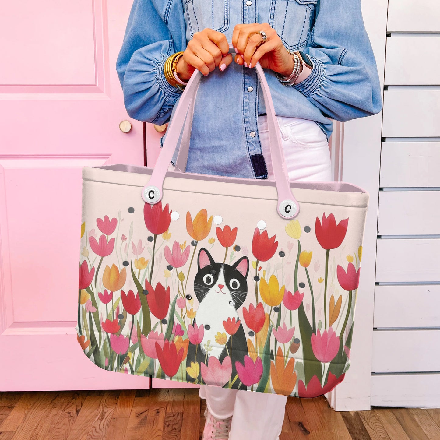Ceeprints Cee™ Bag Kitty in Bloom