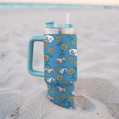 Ceeprints Tumbler Life is good with camping