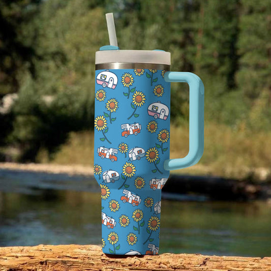 Ceeprints Tumbler Life is good with camping