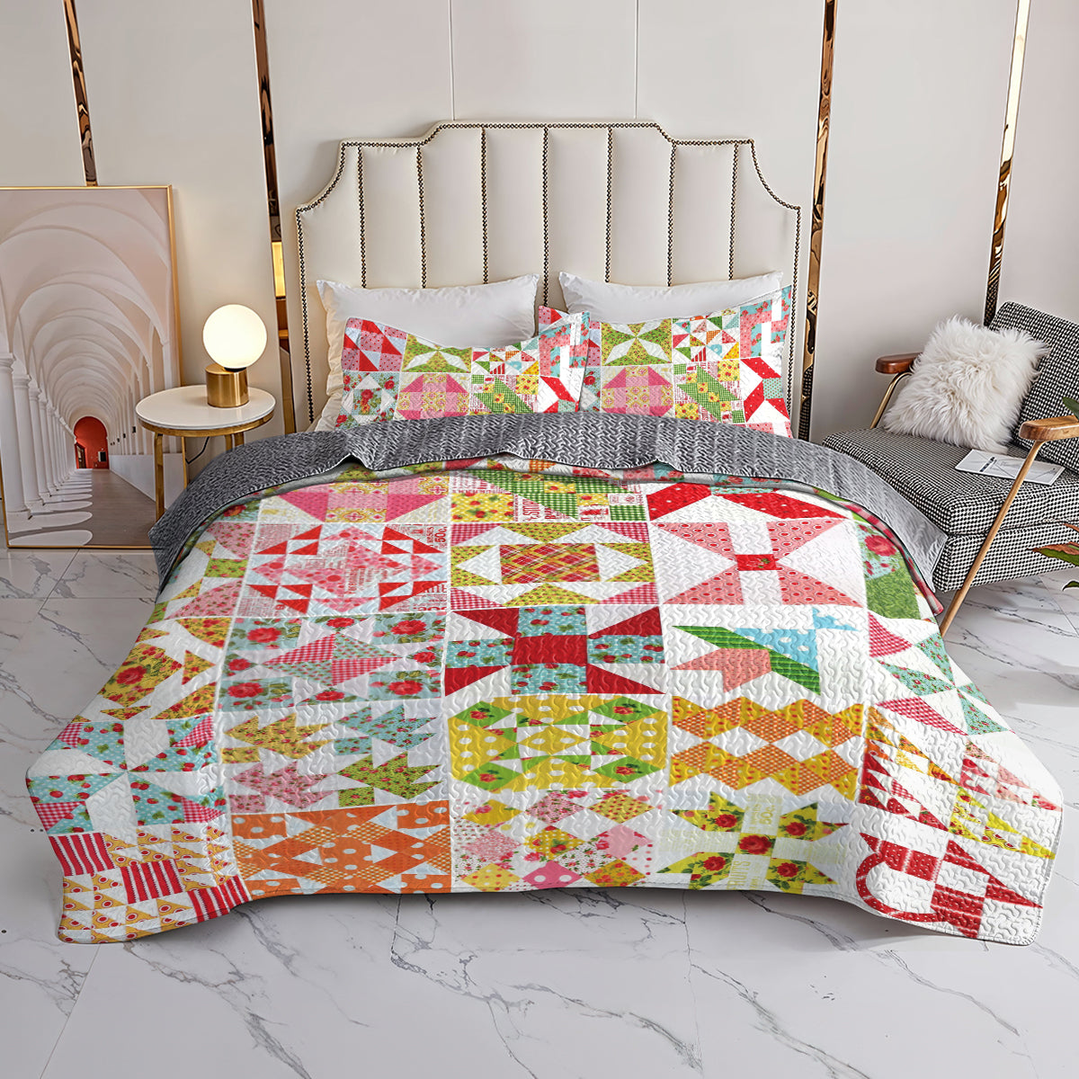 Ceeprints All Season Quilt 3-Piece Set Love you to the moon and back