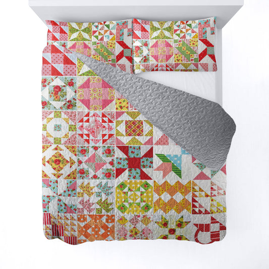 Ceeprints All Season Quilt 3-Piece Set Love you to the moon and back