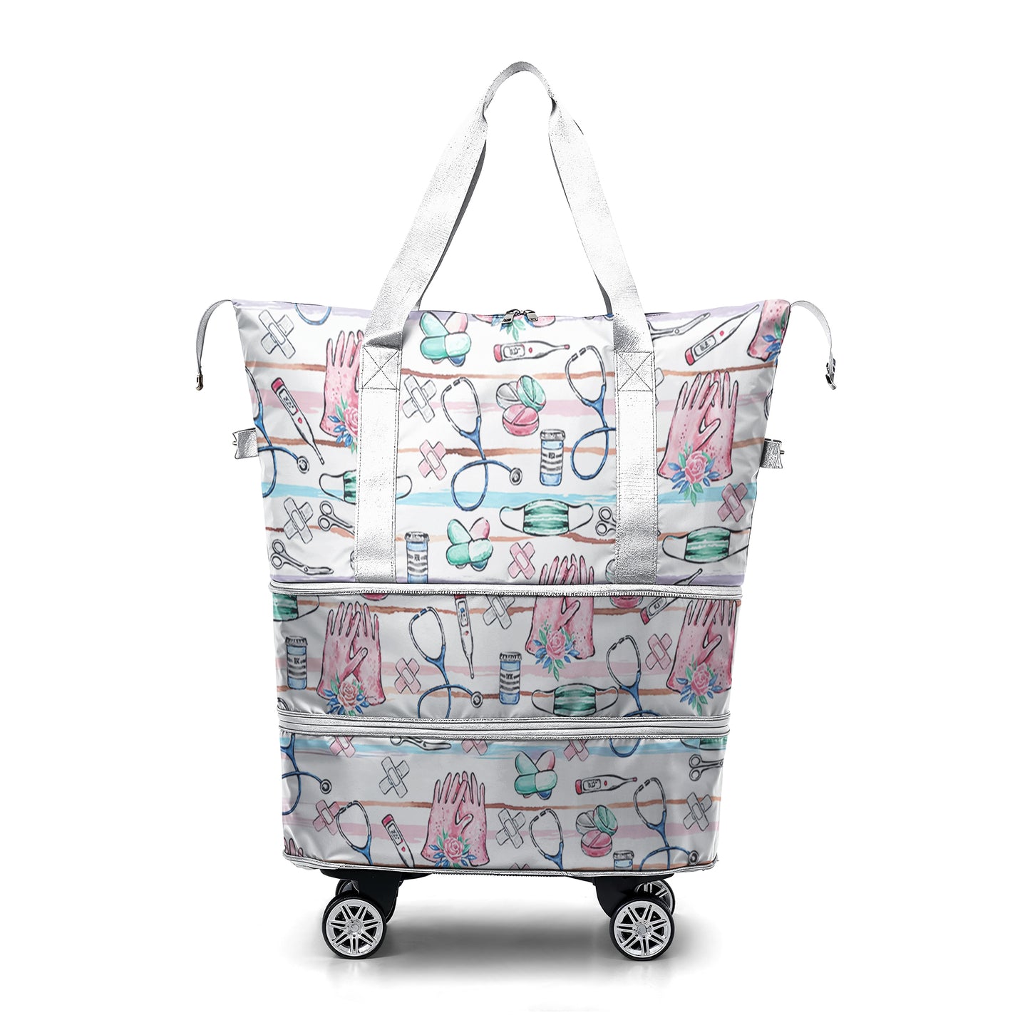 Cee™ Rolling Duffle Bag Stethoscope Chic