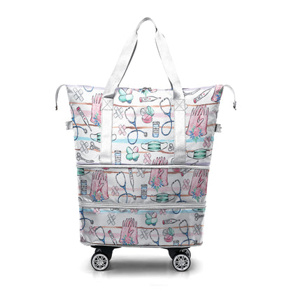 Cee™ Rolling Duffle Bag Stethoscope Chic