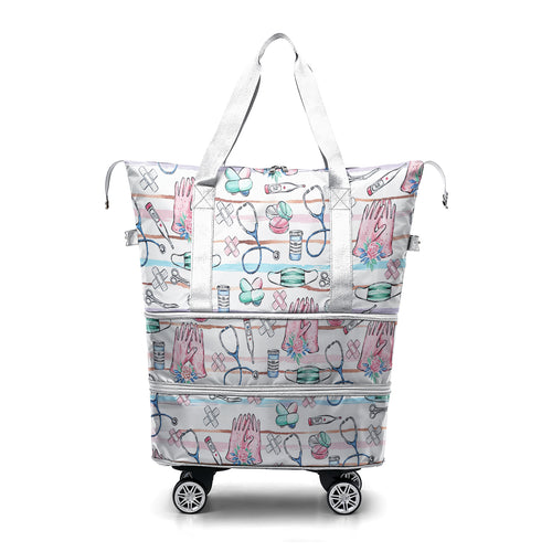 Cee™ Rolling Duffle Bag Stethoscope Chic