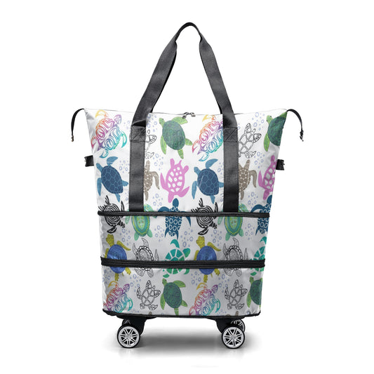 Cee™ Rolling Duffle Bag Colorful Sea Turtle