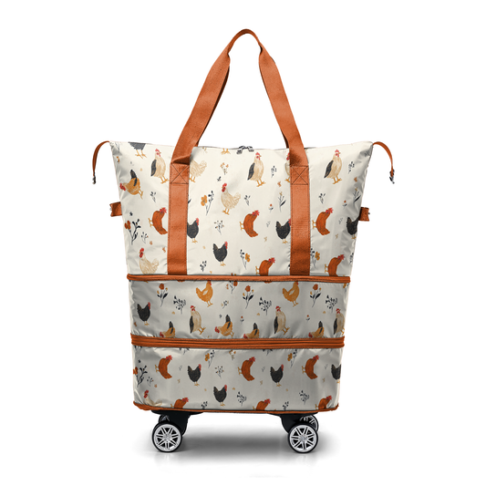 Cee™ Rolling Duffle Bag Rustic Chicken