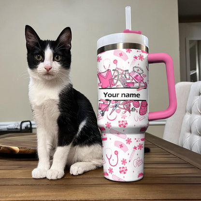 Ceeprints Personalized Tumbler Nurse Blossom