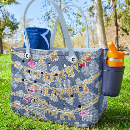Ceeprints Cee™ Bag Lucky Denim Charm