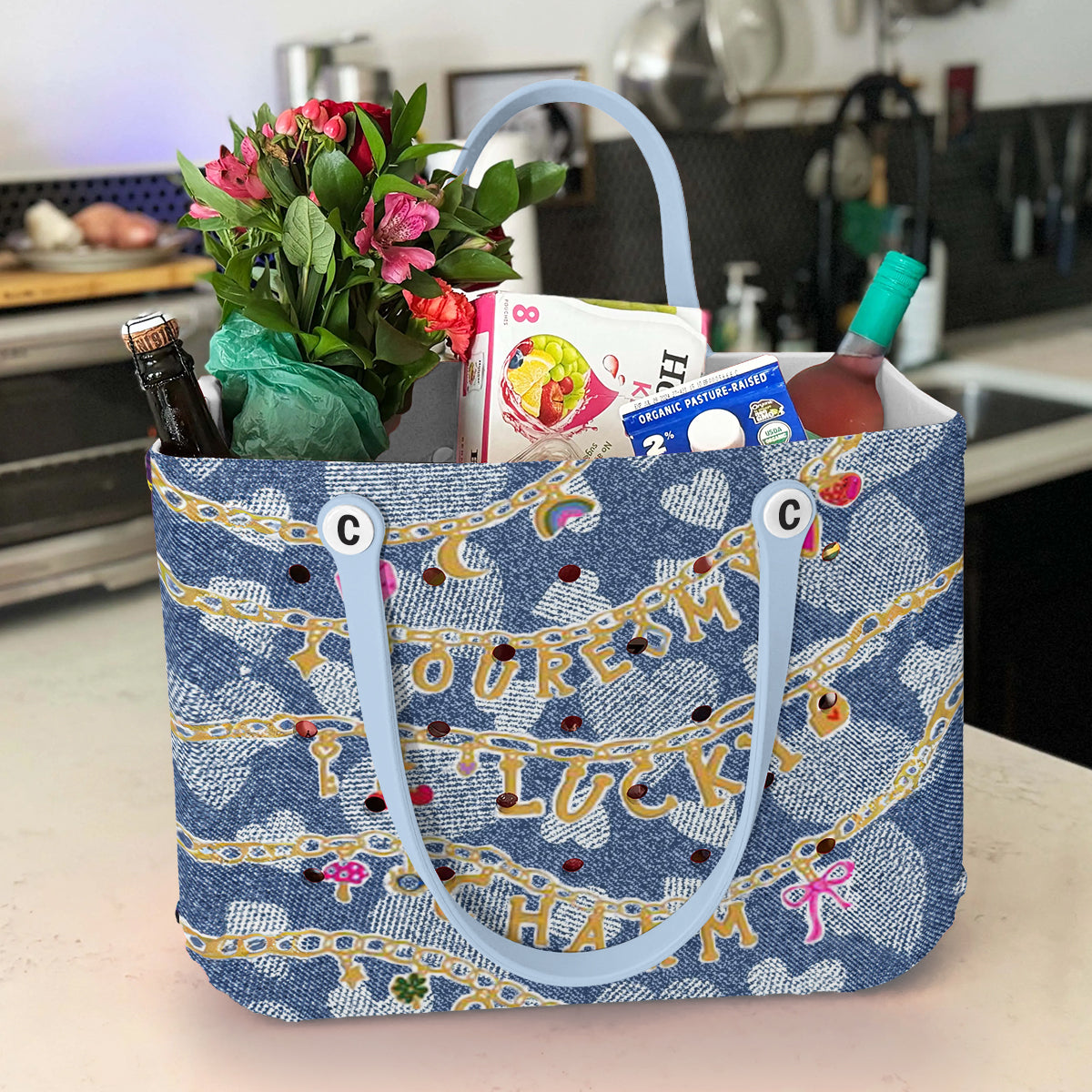 Ceeprints Cee™ Bag Lucky Denim Charm