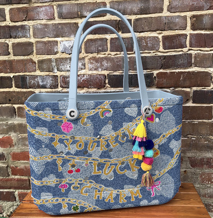 Ceeprints Cee™ Bag Lucky Denim Charm