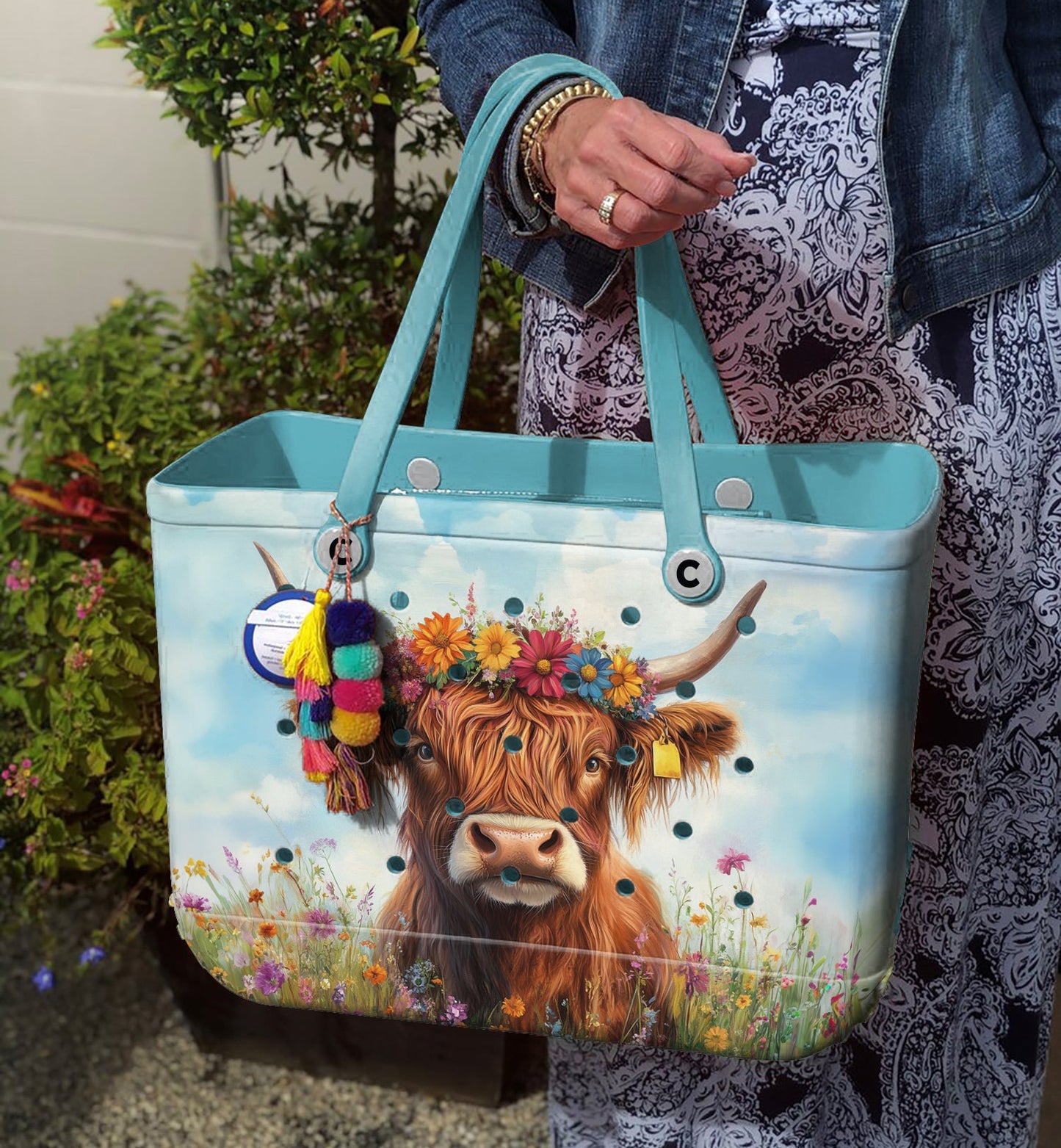Ceeprints Cee™ Bag Flowered Cow