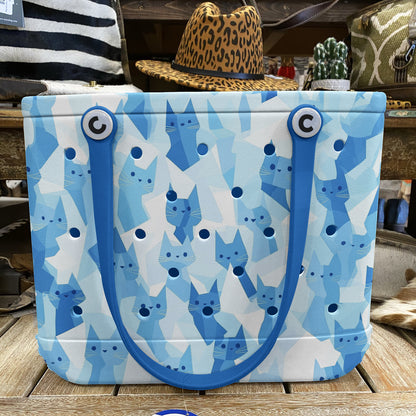 Ceeprints Cee™ Bag Blue Meow-mory