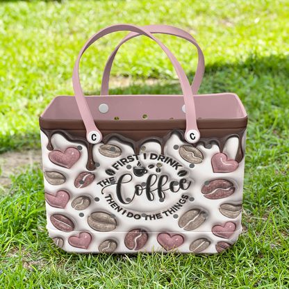 Ceeprints Cee™ Bag Coffee First, Hustle Later