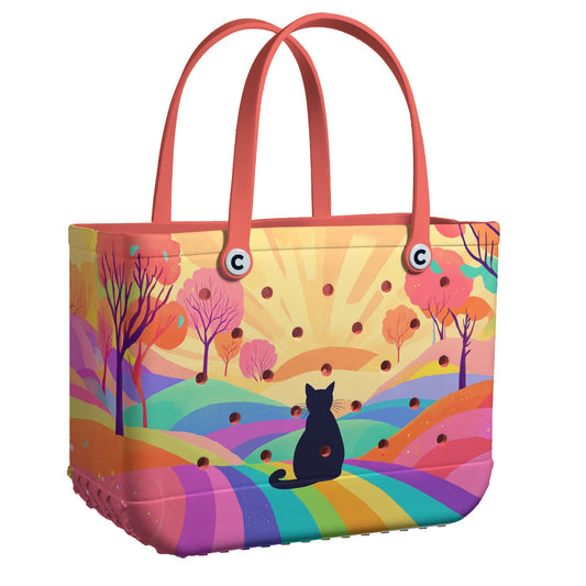 Ceeprints Cee™ Bag Black Cat at Dawn