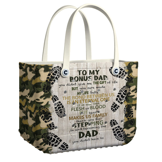 Ceeprints Cee™ Bag To My Bonus Dad