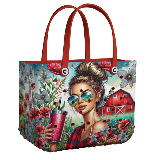 Ceeprints Cee™ Bag Red Barn Farm Straight